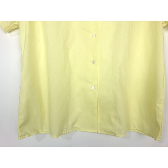 Sweet Orr Vintage Mens Yellow Short sleeve button Shirt Size XL 44 Medical NOS - Picture 4 of 9